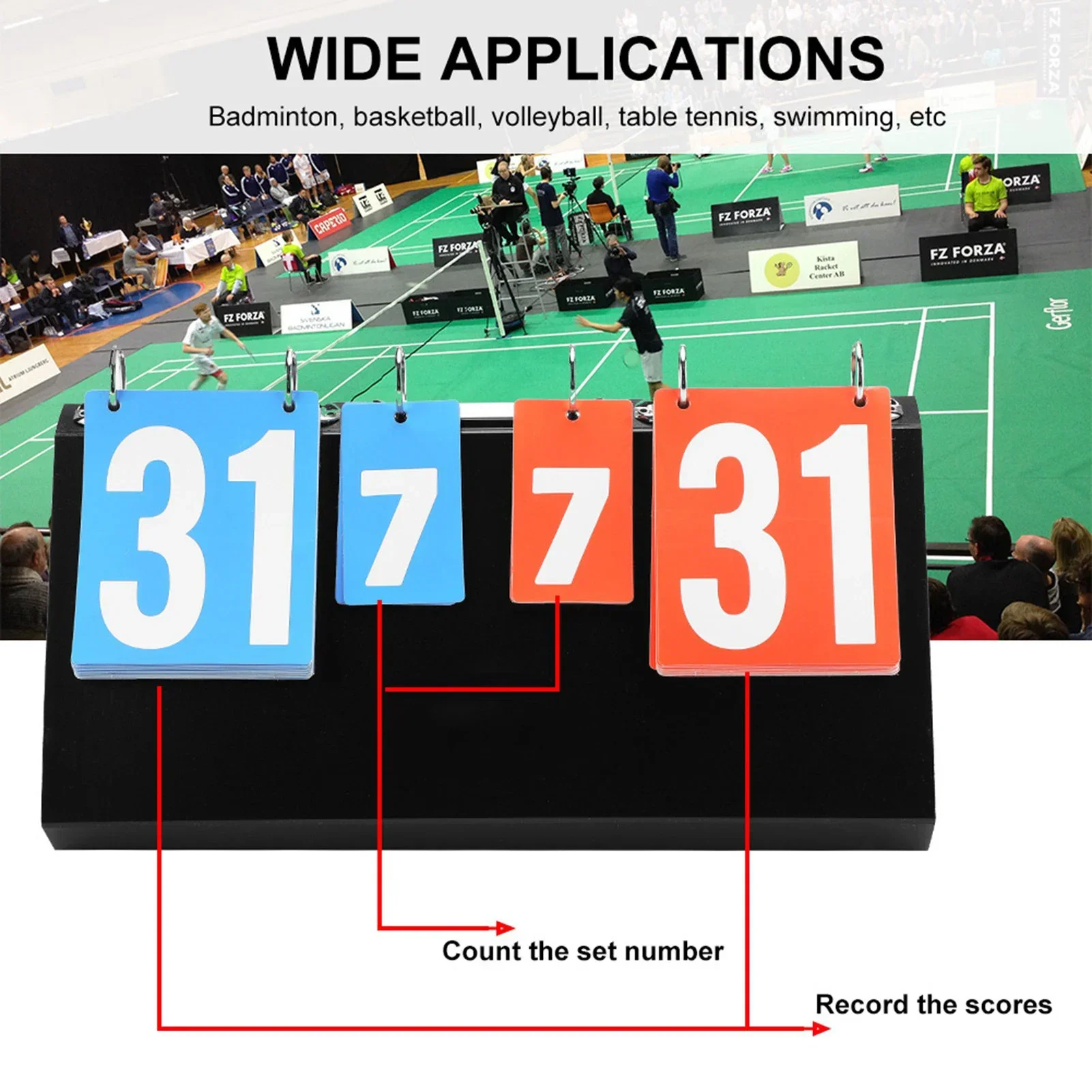 Badminton Scoreboard - Tabellone segnapunti per competizioni sportive a