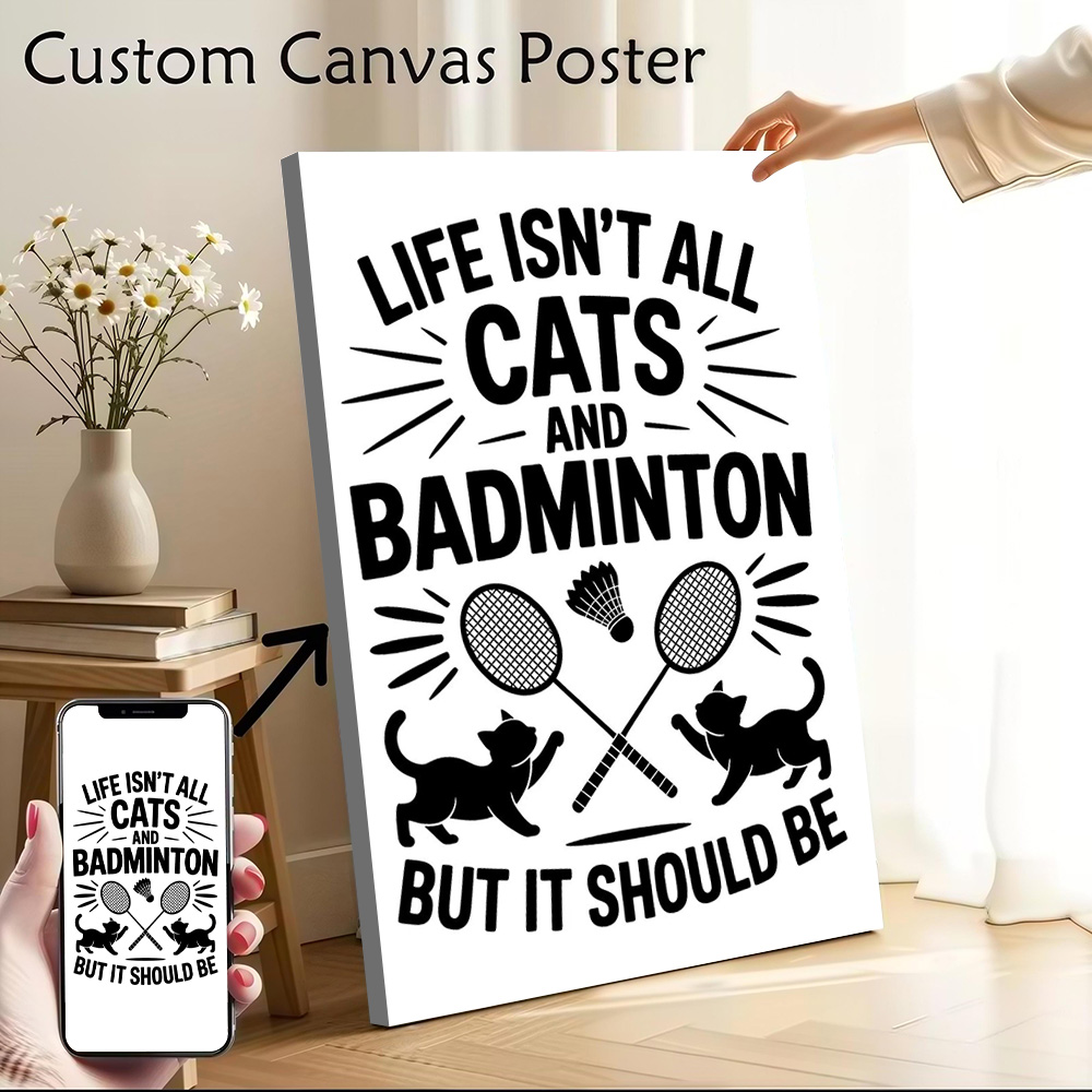 Badminton Quotes Funny - Poster su Tela con Citazioni Divertenti