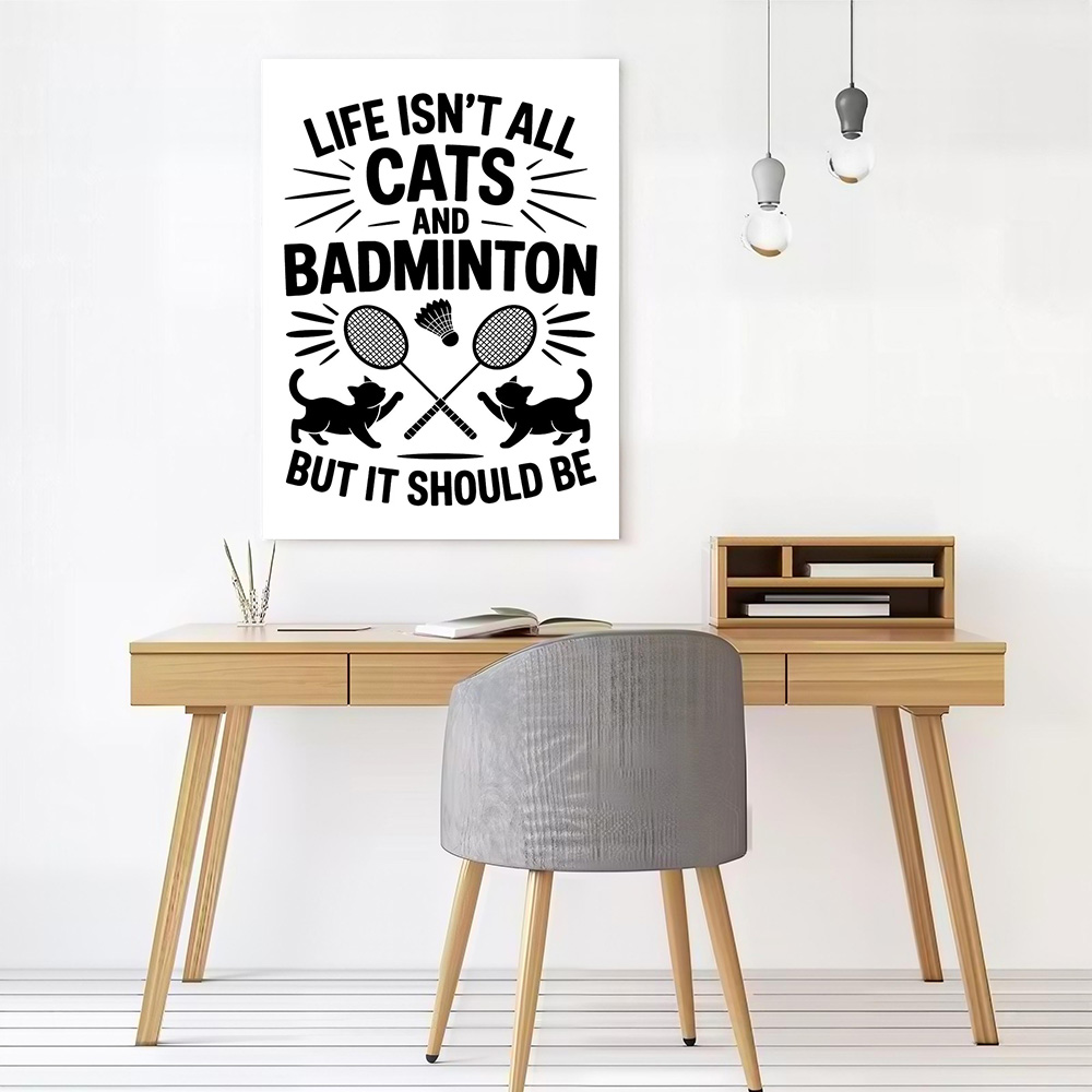 Poster su Tela con Citazioni D - Badminton Quotes Funny recensione e prezzo