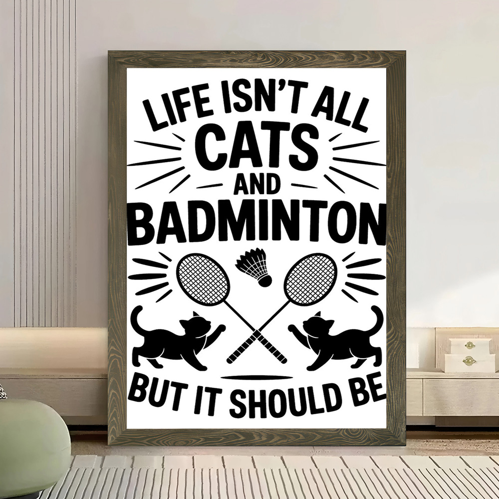 Poster su Tela con Citazioni D - Badminton Quotes Funny recensione e prezzo